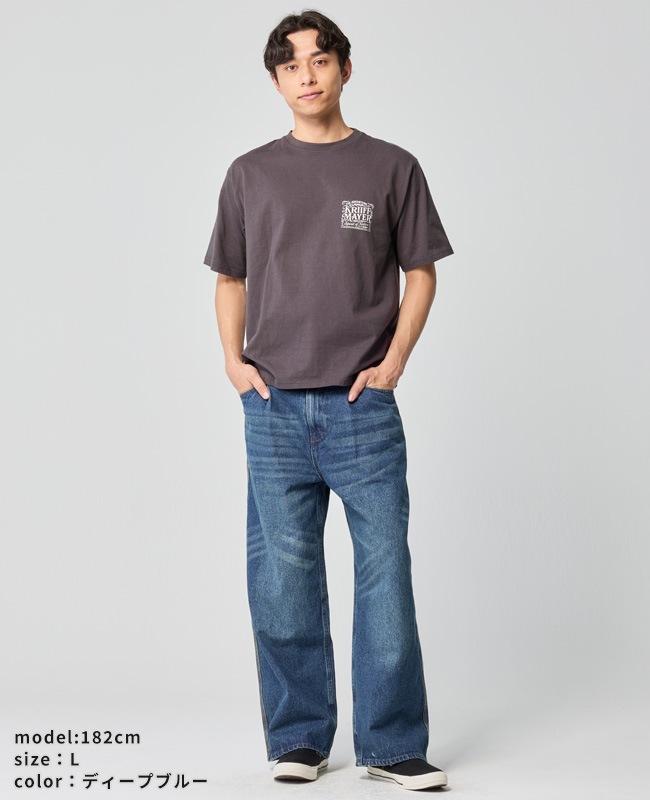 クリフメイヤー[公式] ワイドストレートデニムパンツ MENS 2535108