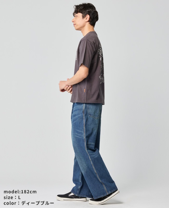 クリフメイヤー[公式] ワイドストレートデニムパンツ MENS 2535108