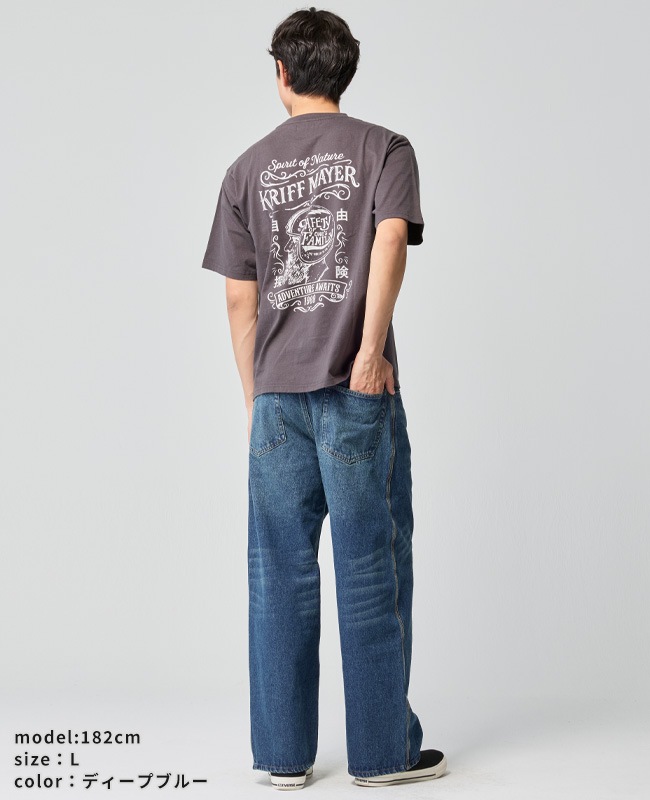 クリフメイヤー[公式] ワイドストレートデニムパンツ MENS 2535108