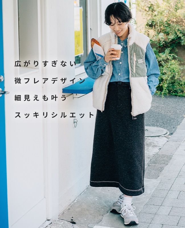 クリフメイヤー[公式] ニットフリースクライミングスカート LADYS 2425117L