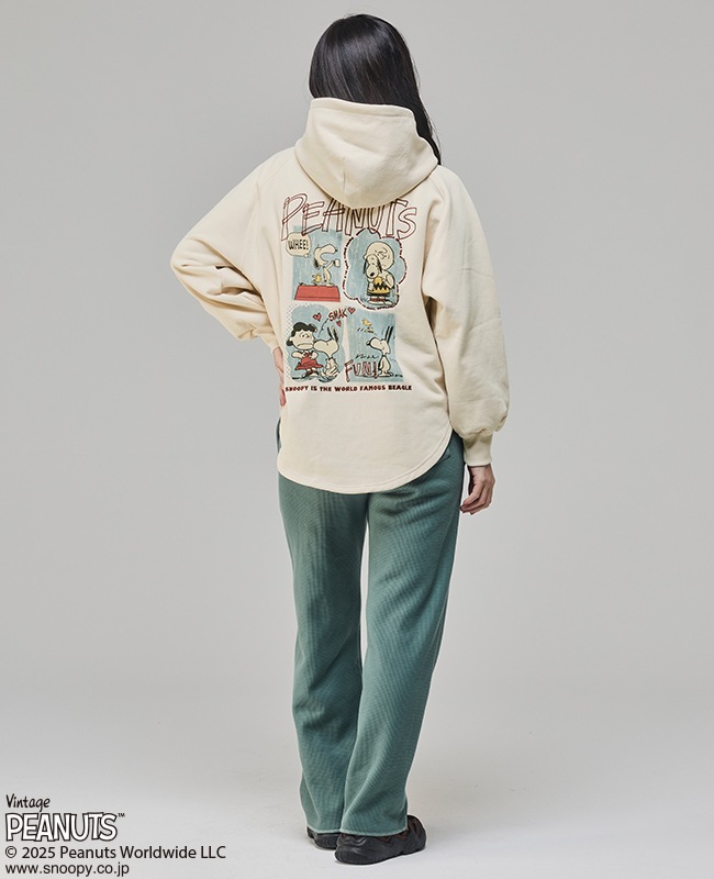 クリフメイヤー[公式] 刺繍スヌーピー裏起毛パーカー LADYS W2527823