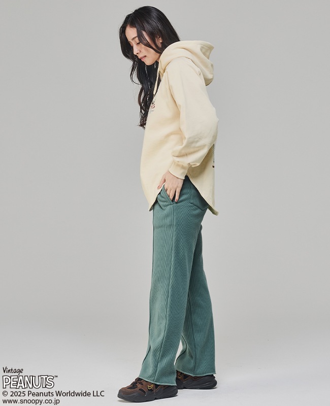 クリフメイヤー[公式] 刺繍スヌーピー裏起毛パーカー LADYS W2527823