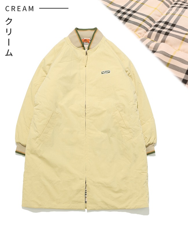 プリントジャケット クリーム色 クリフメイヤー[公式] ロングスタジャン LADYS W2525114 | LADYS
