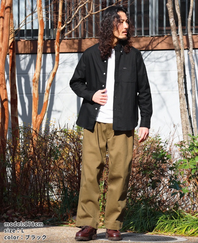 クリフメイヤー[公式] ワンポイント刺繍オックスシャツ MENS 2537806