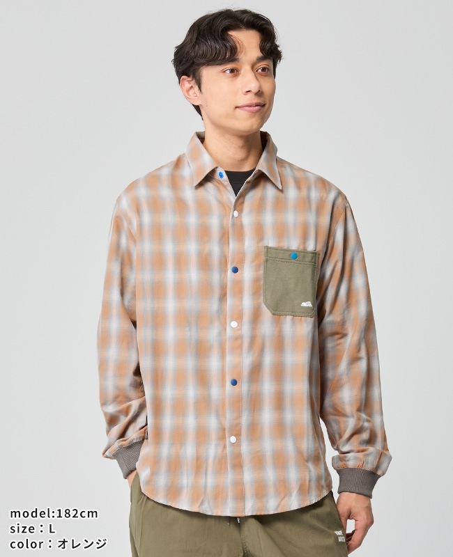 クリフメイヤー[公式] 袖リブハッピーシャツ MENS 2536301