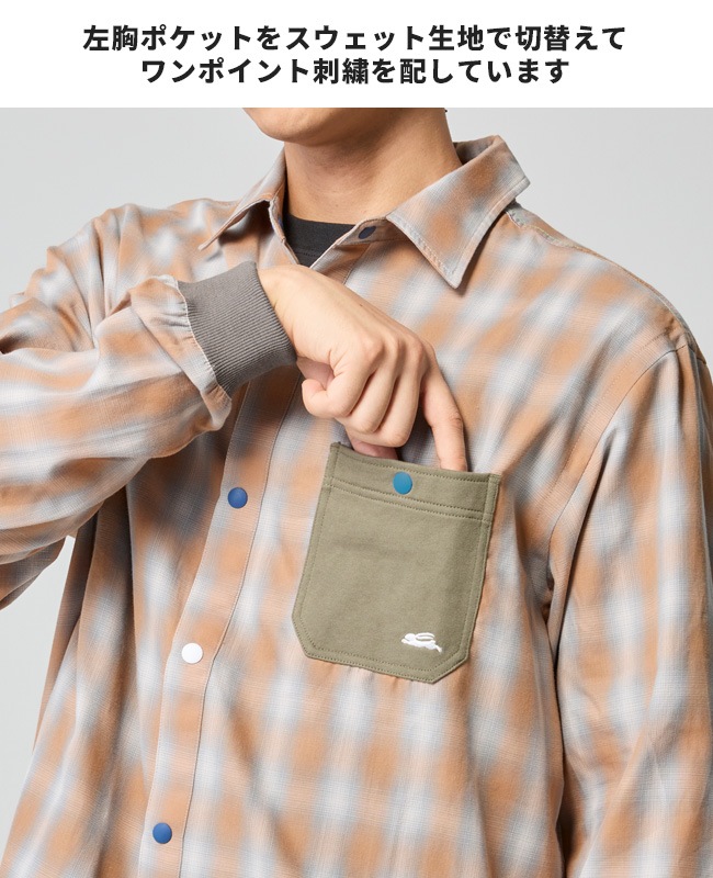 クリフメイヤー[公式] 袖リブハッピーシャツ MENS 2536301