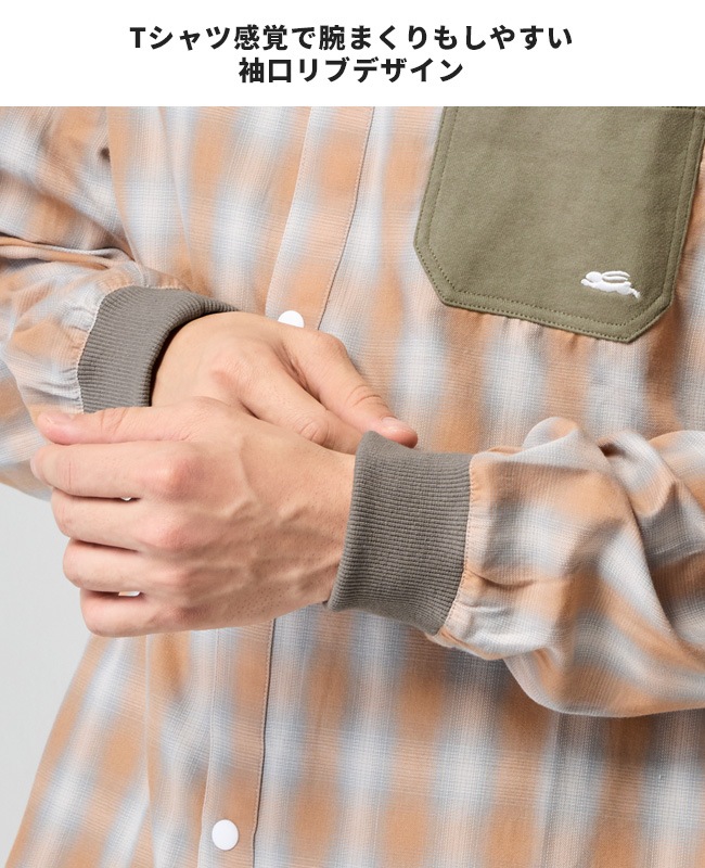 クリフメイヤー[公式] 袖リブハッピーシャツ MENS 2536301