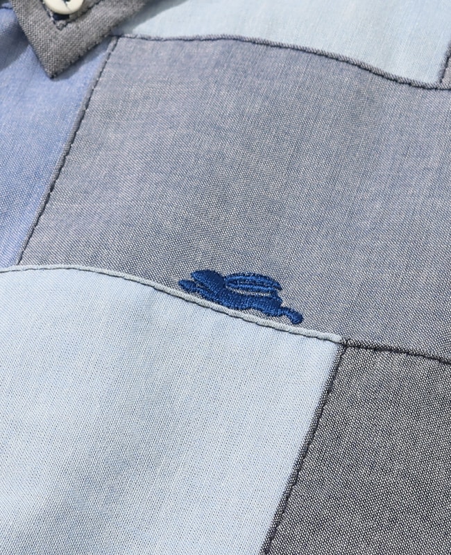クリフメイヤー[公式] デニムパッチワーク半袖シャツ MENS 2553101