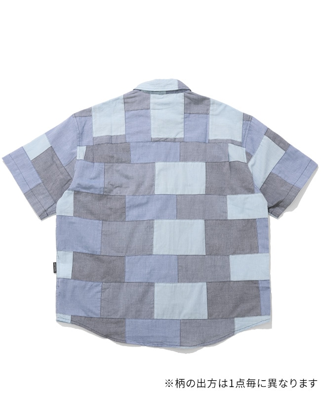 クリフメイヤー[公式] デニムパッチワーク半袖シャツ MENS 2553101