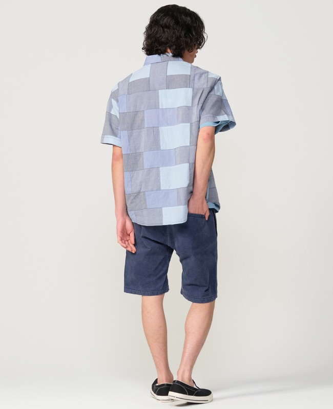 クリフメイヤー[公式] デニムパッチワーク半袖シャツ MENS 2553101