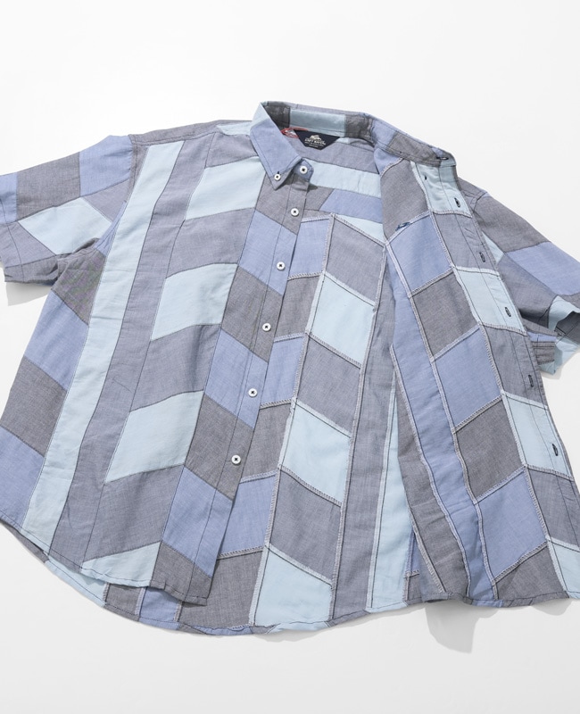 クリフメイヤー[公式] デニムパッチワーク半袖シャツ MENS 2553101