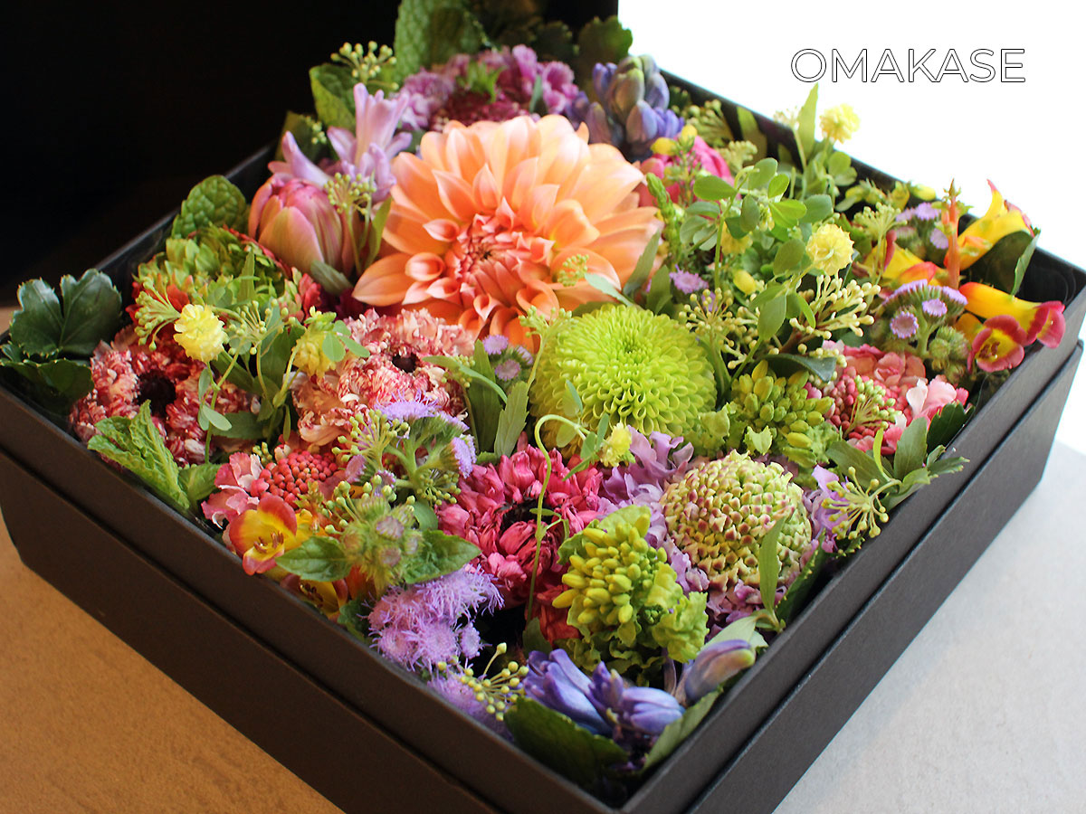 ボックスフラワーアレンジメント6000