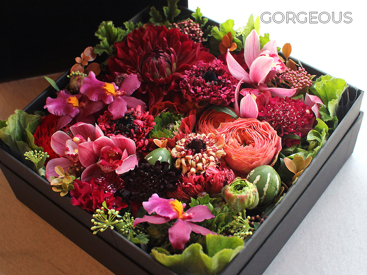 ボックスフラワーアレンジメント6000