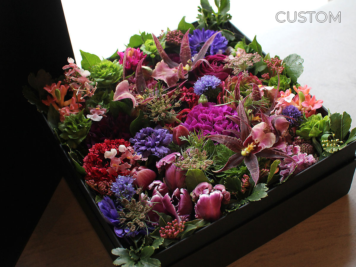 ボックスフラワーアレンジメント8000