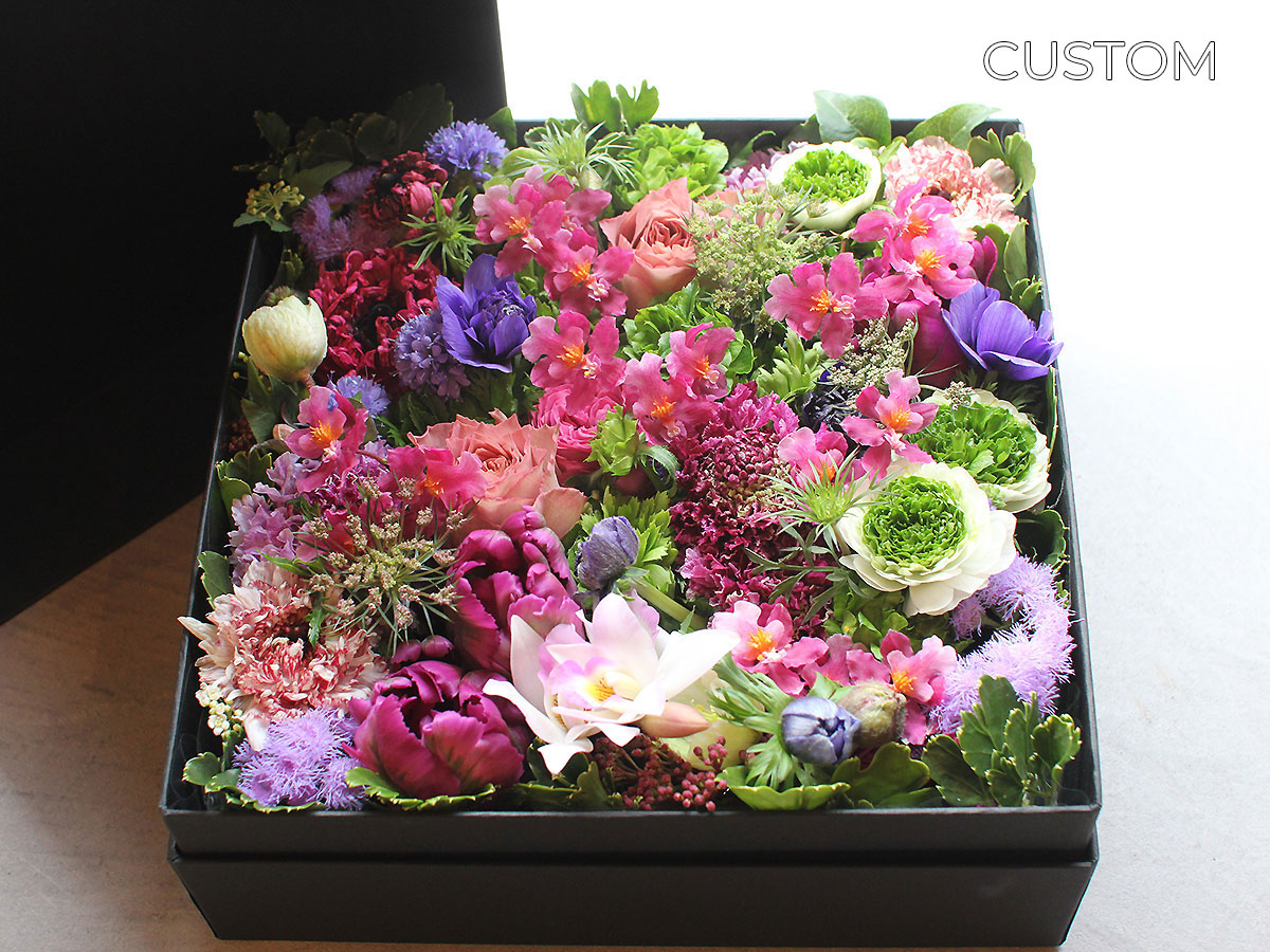 ボックスフラワーアレンジメント8000