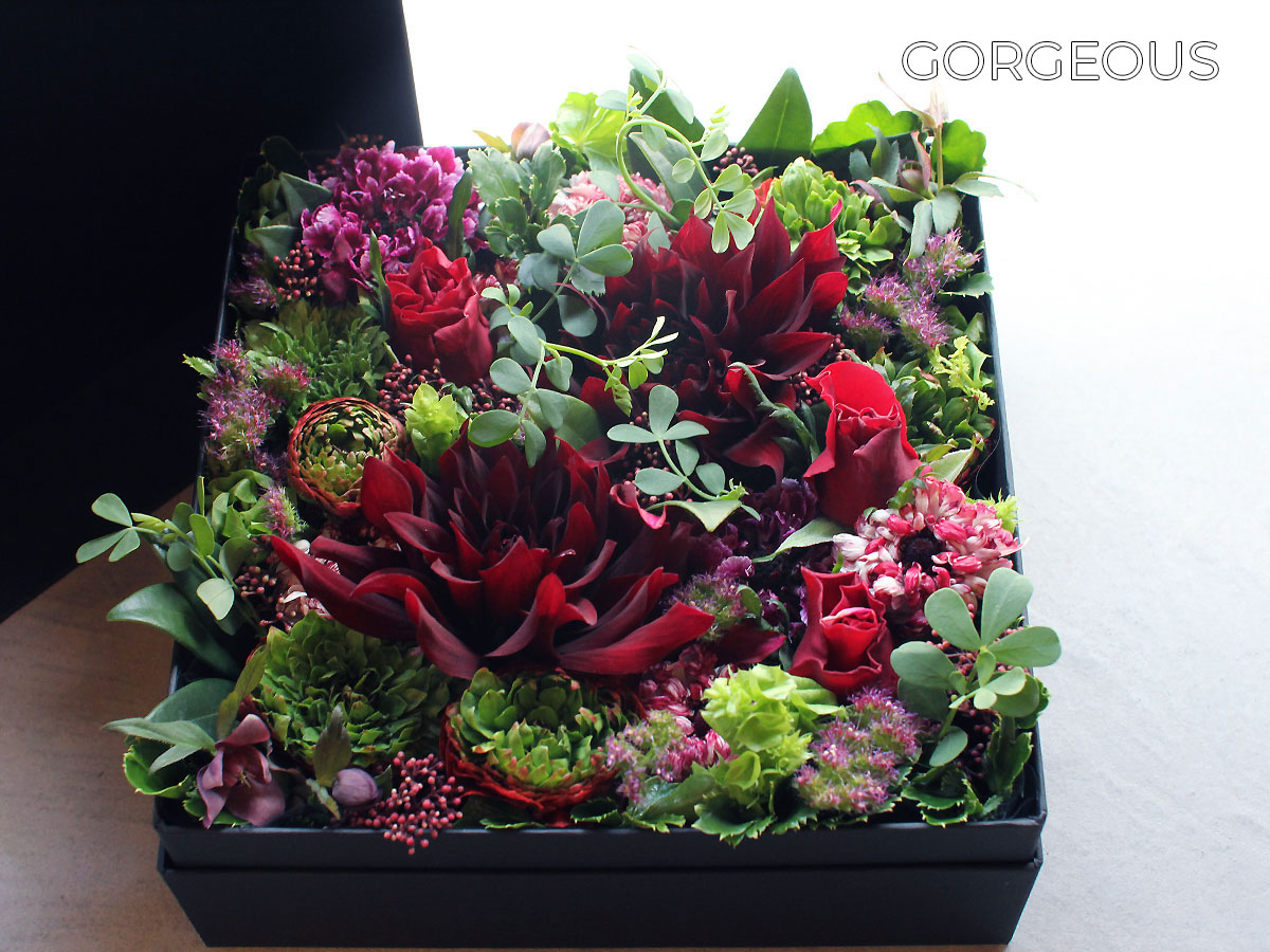 ボックスフラワーアレンジメント8000