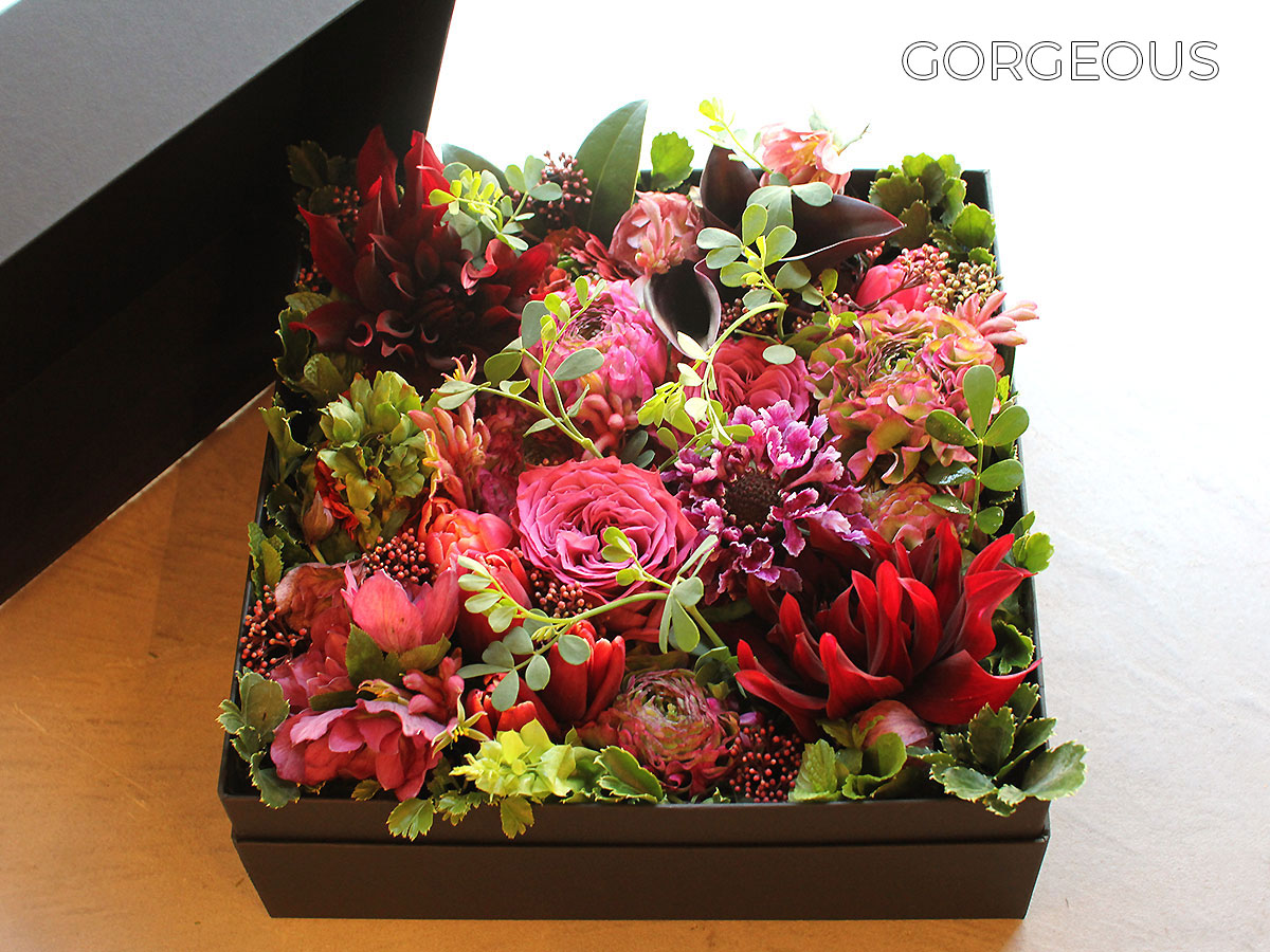 ボックスフラワーアレンジメント8000