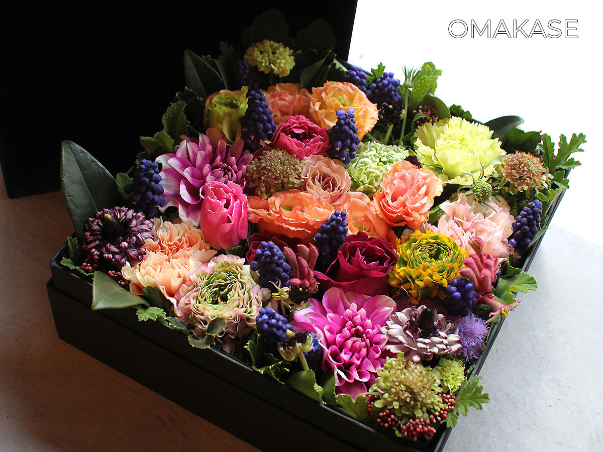 ボックスフラワーアレンジメント8000