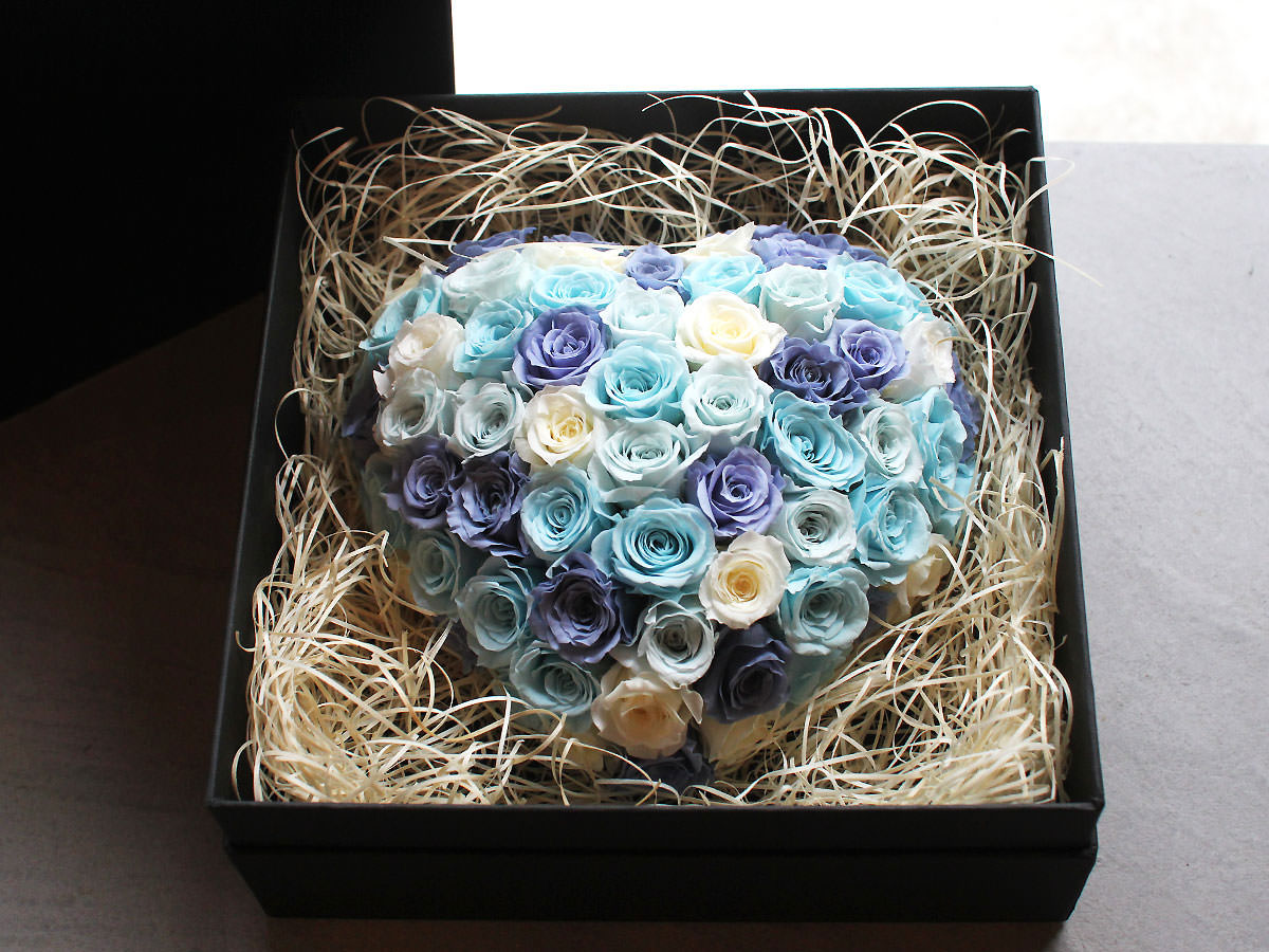 プリザーブドフラワー・アクアハート