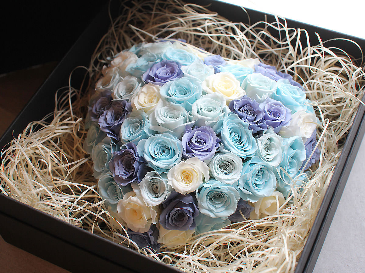 プリザーブドフラワー・アクアハート