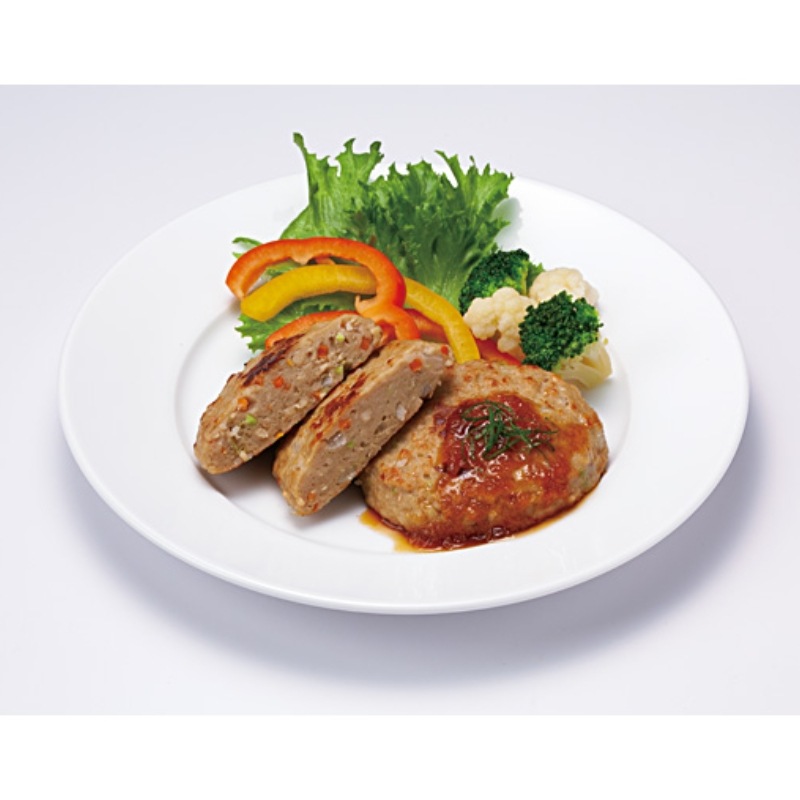 豆*腐様 超学生 組み立て用ペーパーとカード 野菜豆腐ハンバーグ（80g×25） | 給食用食品・業務用食品通販