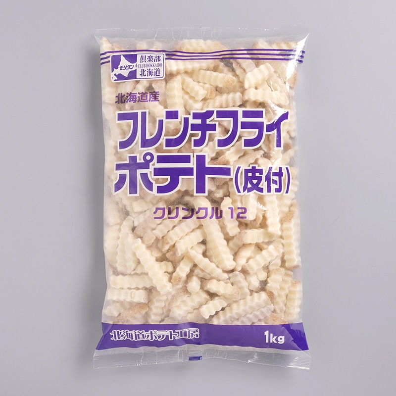 フレンチフライポテト皮付クリンクル12mm（1kg）
