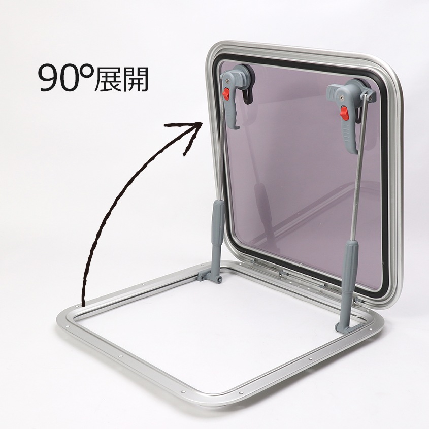 アルミフレーム アクセスハッチ 外寸 580mm×580mm 取付け開口部 507mm×507mm