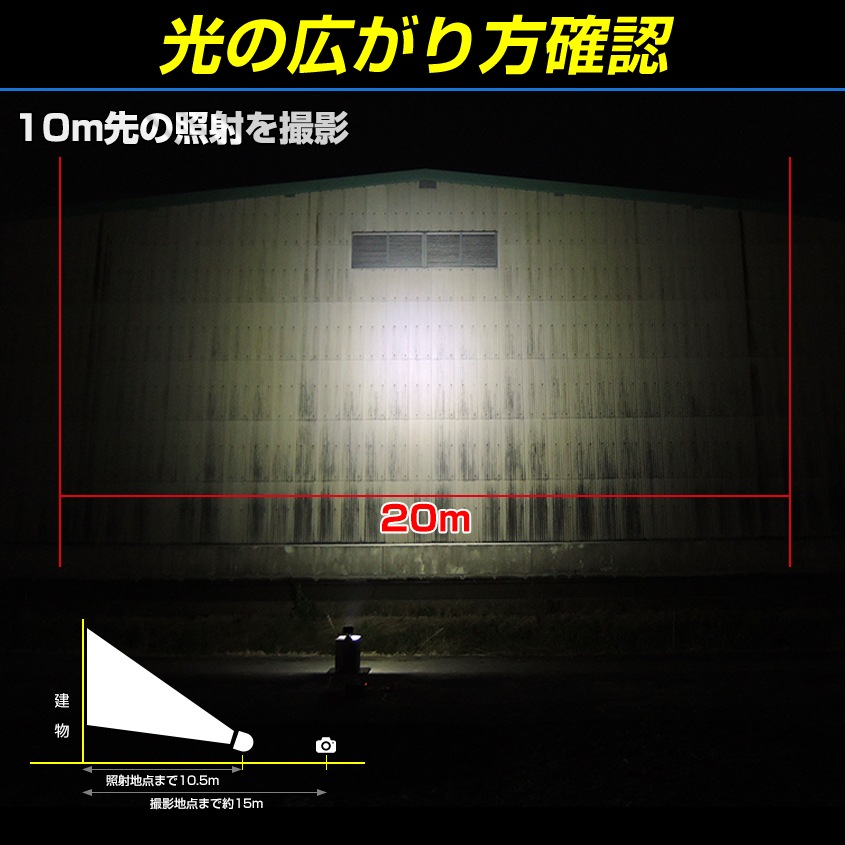 トラック タイヤ灯 荷台ライト 18w スポット配光 DC12v/24v 対応 (SUS316 ステンレスステー仕様)