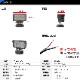 トラック タイヤ灯 荷台ライト 18w スポット配光 DC12v/24v 対応 (SUS316 ステンレスステー仕様)