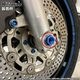 64チタン製 フロントアクスルボルト フランジボルト M14×23 P1.5【ゴールド】