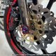 64チタン製 フロントアクスルボルト フランジボルト M14×23 P1.5【ゴールド】