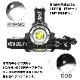 LEDヘッドライト ズーム機能 手元用COBライト 搭載 1800LM 大光量タイプ (リチウム電池3本セット)