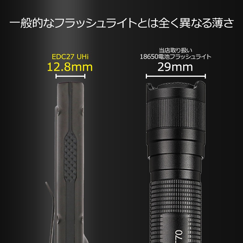 NITECORE 薄型 軽量 LED ハンドライト 最大出力 3100ルーメン