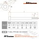 64チタン製 テーパーボルト M6×100 P1.00 【グリーン】