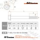 64チタン製 フランジボルト M8×85 P1.25【グリーン】