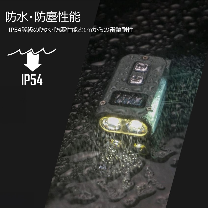 チタン製 ミニサイズ キーチェーンライト 最大 500ルーメン 軽量 小型 ハンディライト アウトドア キャンプ NITECORE TINI2 Ti