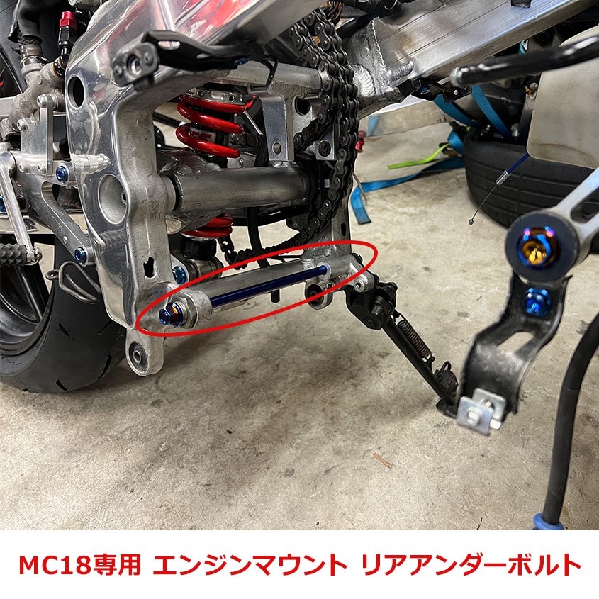 HONDA NSR250R専用 チタンボルトセット ゴールド エンジンマウント