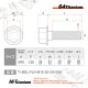 64チタン製 フランジボルト M10×35 P1.25【グリーン】