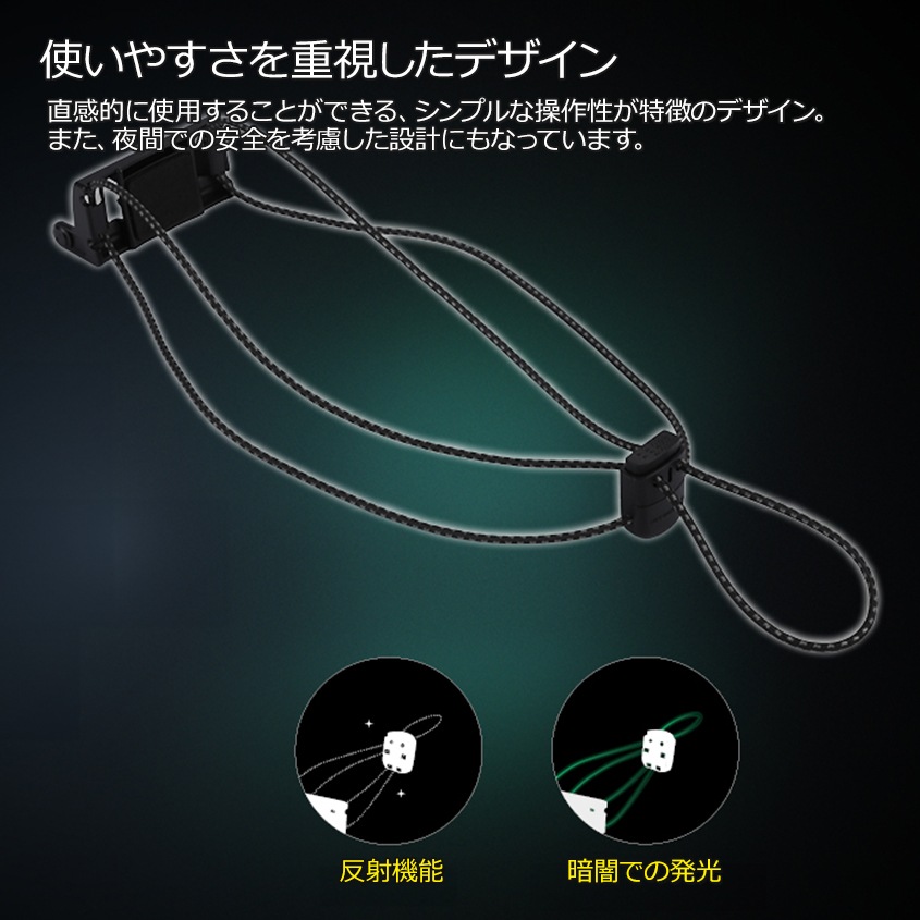 NITECORE NU25 UL 充電式 ヘッドライト 400ルーメン 首掛け対応 細紐バンド 赤色LED付き