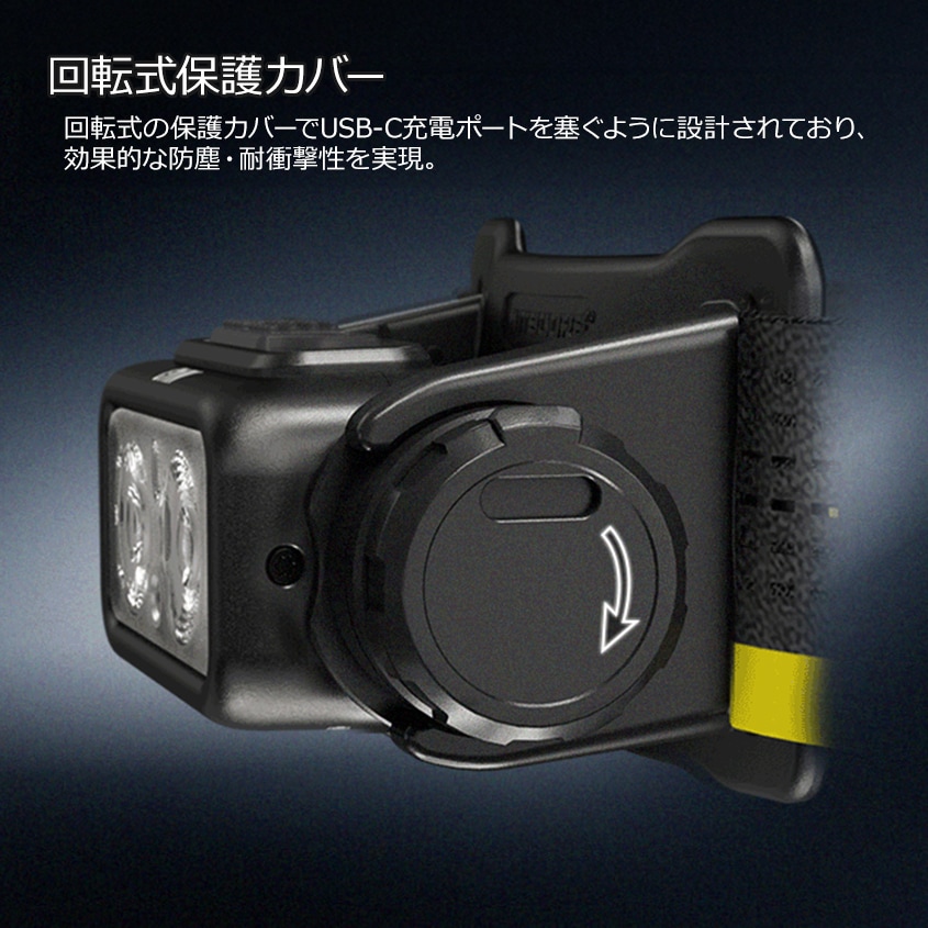 NITECORE NU43 充電式 ヘッドライト 1400ルーメン 赤色LED付き