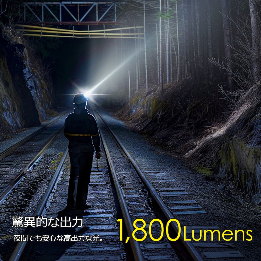 NITECORE NU53 充電式 ヘッドライト 1800ルーメン 赤色LED付き