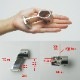 25mmパイプ用 ハンドレール パイプブラケット 中通し センター用 60° ハイタイプ (マリングレードステンレス SUS316製)