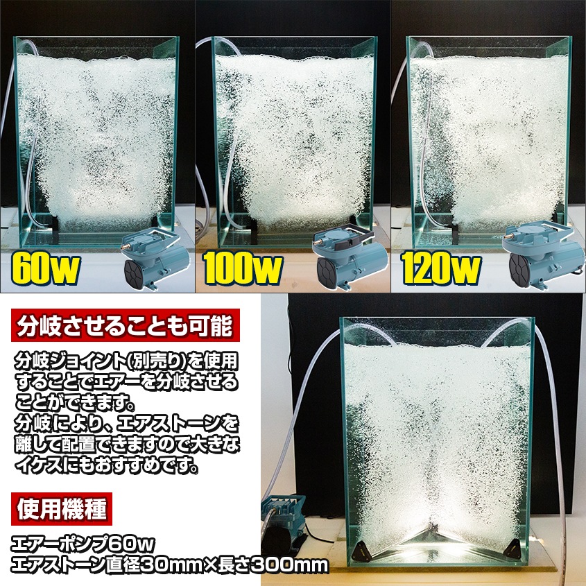DC24v専用 エアーポンプ 100w 本体のみ (吐出量：100L/毎分)