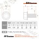 64チタン製 フランジボルト M10×20 P1.25【グリーン】