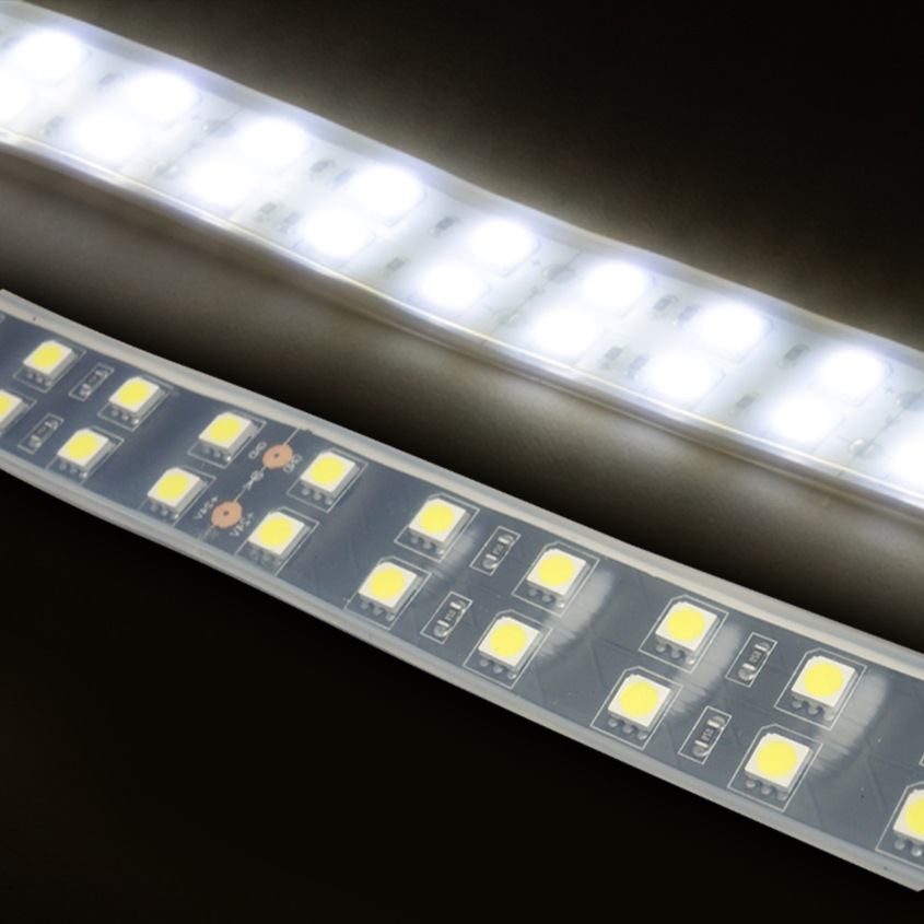 DC24v専用 LEDテープライト 6000k ホワイト発光 黒基盤 (1m)