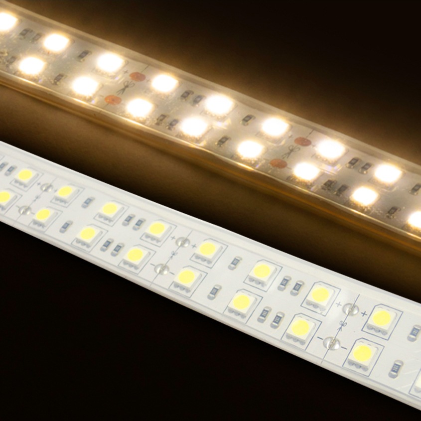 DC24v専用 LEDテープライト 4200k 電球色発光 白基盤 (2m)