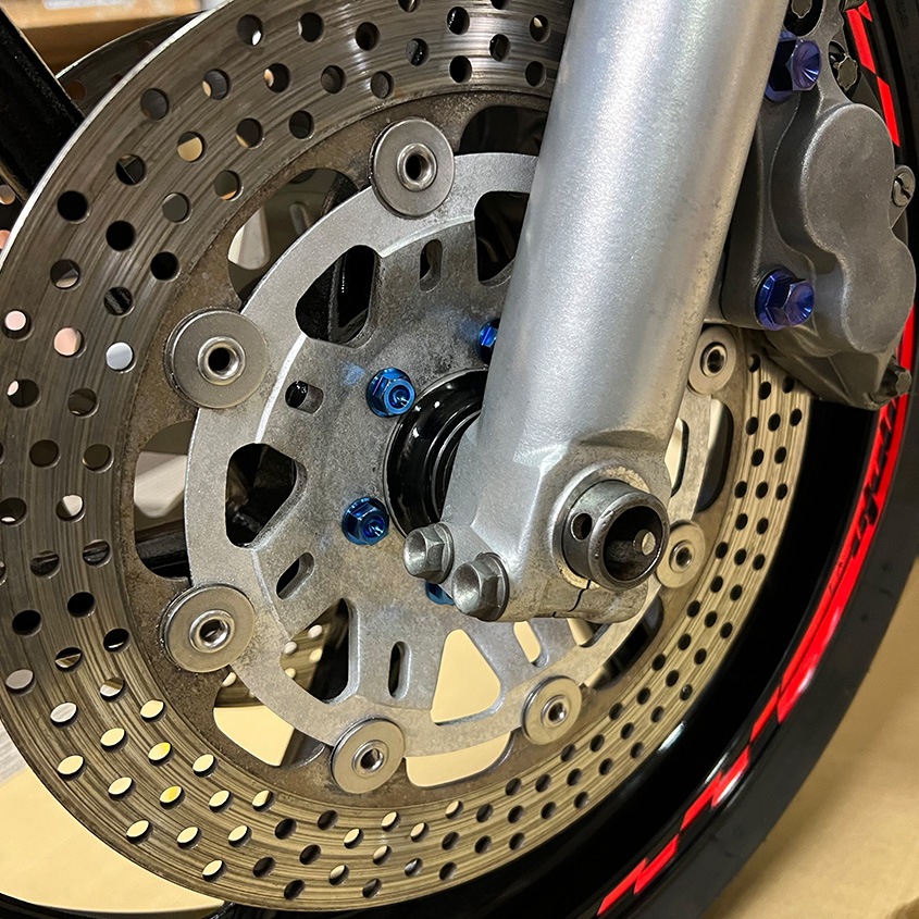 HONDA NSR250R MC18 ホイールパウダーコート施工（粉体塗装