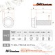 64チタン製 ワイヤーロック フランジボルト M8×25 P1.25【ゴールド】