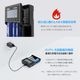 XTAR 正規代理店 VC4SL リチウムイオン 充電器 QC3.0 最大3A 急速充電 18650 21700 26650 対応
