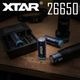 26650 5200ｍAh 3.6V リチウムイオン電池 保護回路搭載 PSE 認証品 ボタントップタイプ 【XTAR 正規代理店】